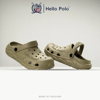 Hello Polo รองเท้าแตะหัวโต รองเท้ารัดส้น พื้นนิ่ม แฟชั่นผู้หญิง EVA น้ำหนักเบา สามารถตกแต่งติดตัวการ์ตูนได้ รุ่น HP8055