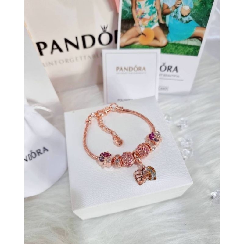 กำไล Pandora จี้ใบไม้