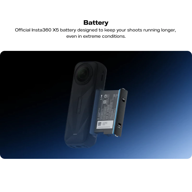 Insta360 X5 Battery 2400mAh / Ultra Battery Upgraded 2800mAh รับประกัน 1 ปี thumbnail 4