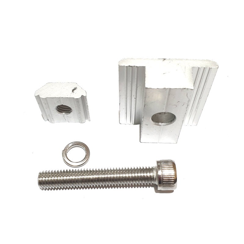 Mid Clamp (ชุดจับยึดระหว่างแผง) ยึดระหว่างแผงโซล่าเซลล์ กับรางอลูมิเนียม - รูปที่ 4