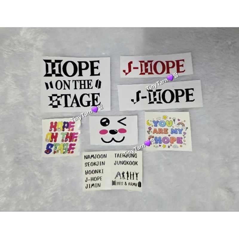 สติ๊กเกอร์ J-Hope on the stage เจโฮป Suga Agust D BTS [ซื้อ 1 แถม 1] Sticker ไดคัท/พื้นใส ติดแท่งไฟ 