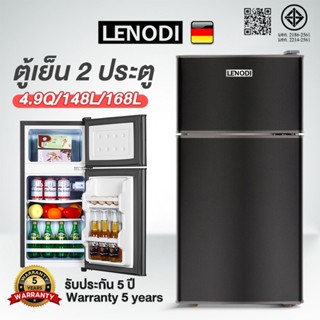 LENODI ตู้เย็นมินิ สองประตู ประหยัดพลังงาน ตู้เย็นในบ้านขนาด…