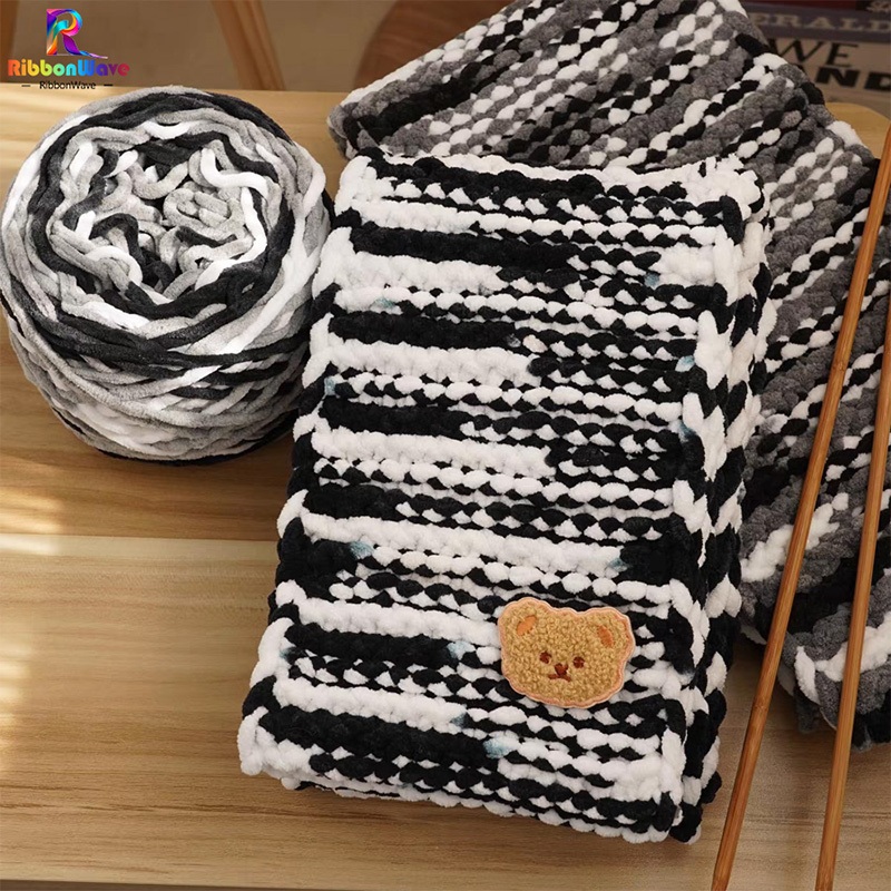 ไหมพรมเส้นใหญ ไหมพรมคอตตอน เส้นด้ายถัก 1ply 100กรัม เนื้อนิ่ม DIY ถักมือ  พร้อมส่งจากไทย - รูปที่ 6