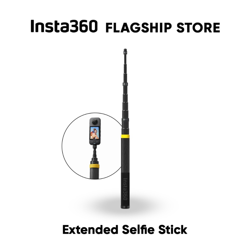 Insta360 ไม้เซลฟี่ 3เมตร Extended Selfie Stick ใช้ถ่ายมุม โดรน กล้องแอคชั่น Drone View Action Camera