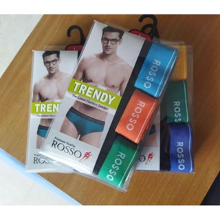 Rosso🙋 ใหม่👍สีดำล้วน ขอบเอวสีสดใส🎉