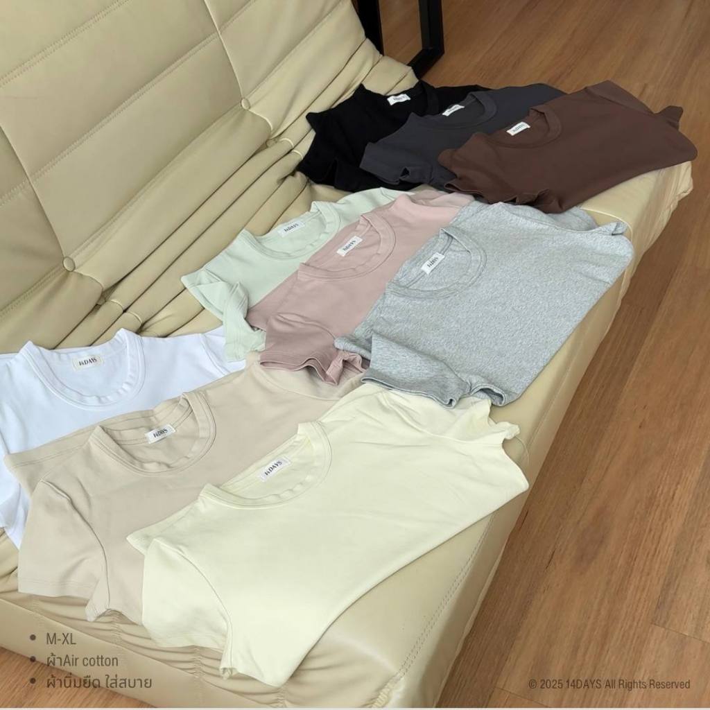 รุ่น AC เสื้อยืดคอกลม Air Cotton t-shirt เสื้อยืดผู้หญิง