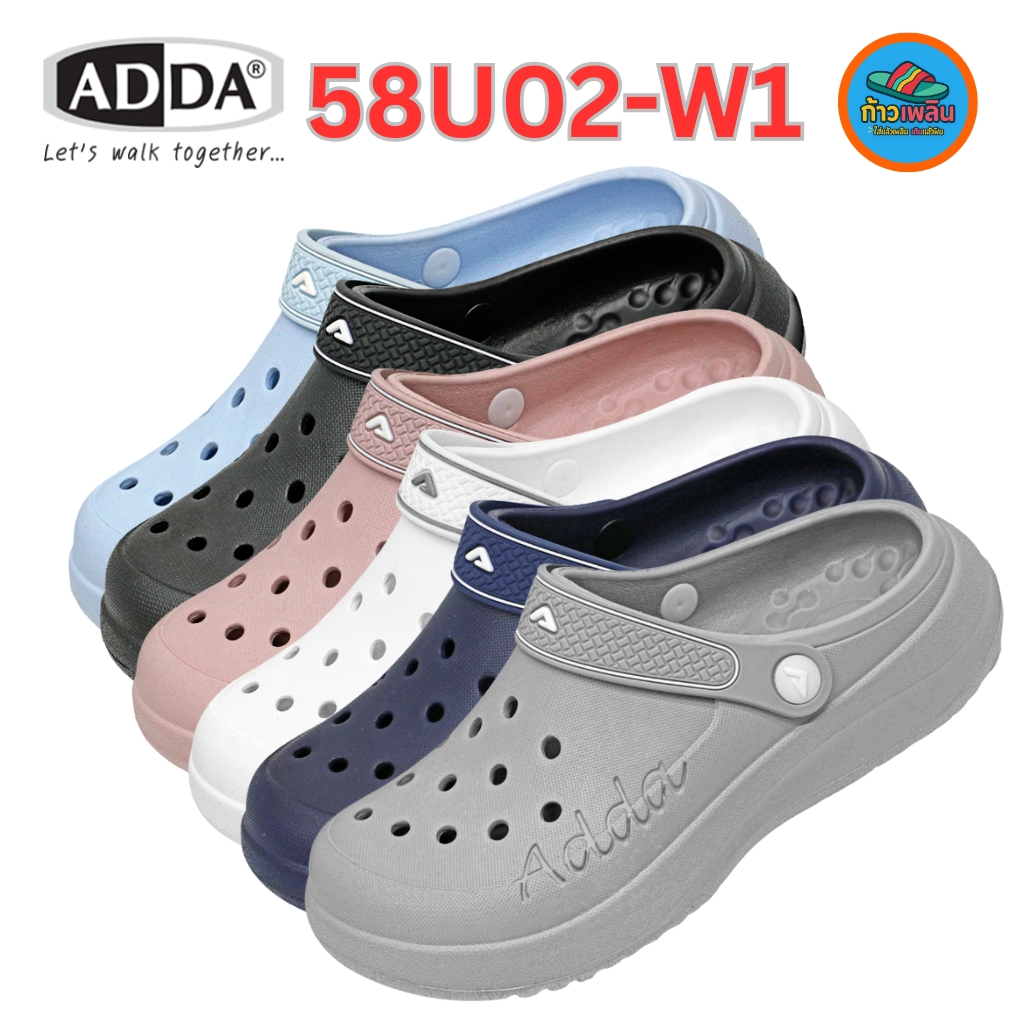 Adda 58U02-W1 รองเท้าหัวโต แฟชั่น สำหรับผู้หญิง Size(4-7)