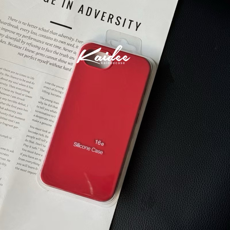 SiliconeCase -เคสซิลิโคนกำมะหยี่สีพื้น ลบรอยปากได้ เคสสำหรับรุ่นไอโฟน 16-17 17Air 17Pro 17ProMax ราคา ถูกที่สุด ดีลบีเคเค แกลเลอรีภาพที่ 5