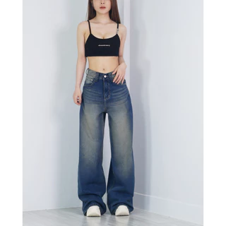 VALAW - Blossom Jeans กางเกงยีนส์ทรงกระบอกใหญ่ Baggy