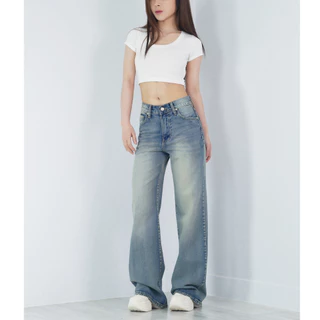 VALAW - Misty Jeans กางเกงยีนส์ทรงกระบอกกลาง FLARED FIT
