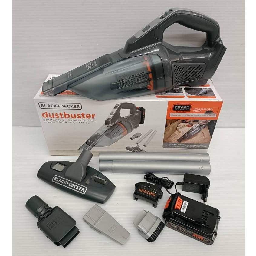 BLACK&DECKER เครื่องดูดฝุ่นมือถือไร้สาย 20V รุ่น BCHV001D1E-B1 สินค้ารับประกัน 1ปี ของแท้100%