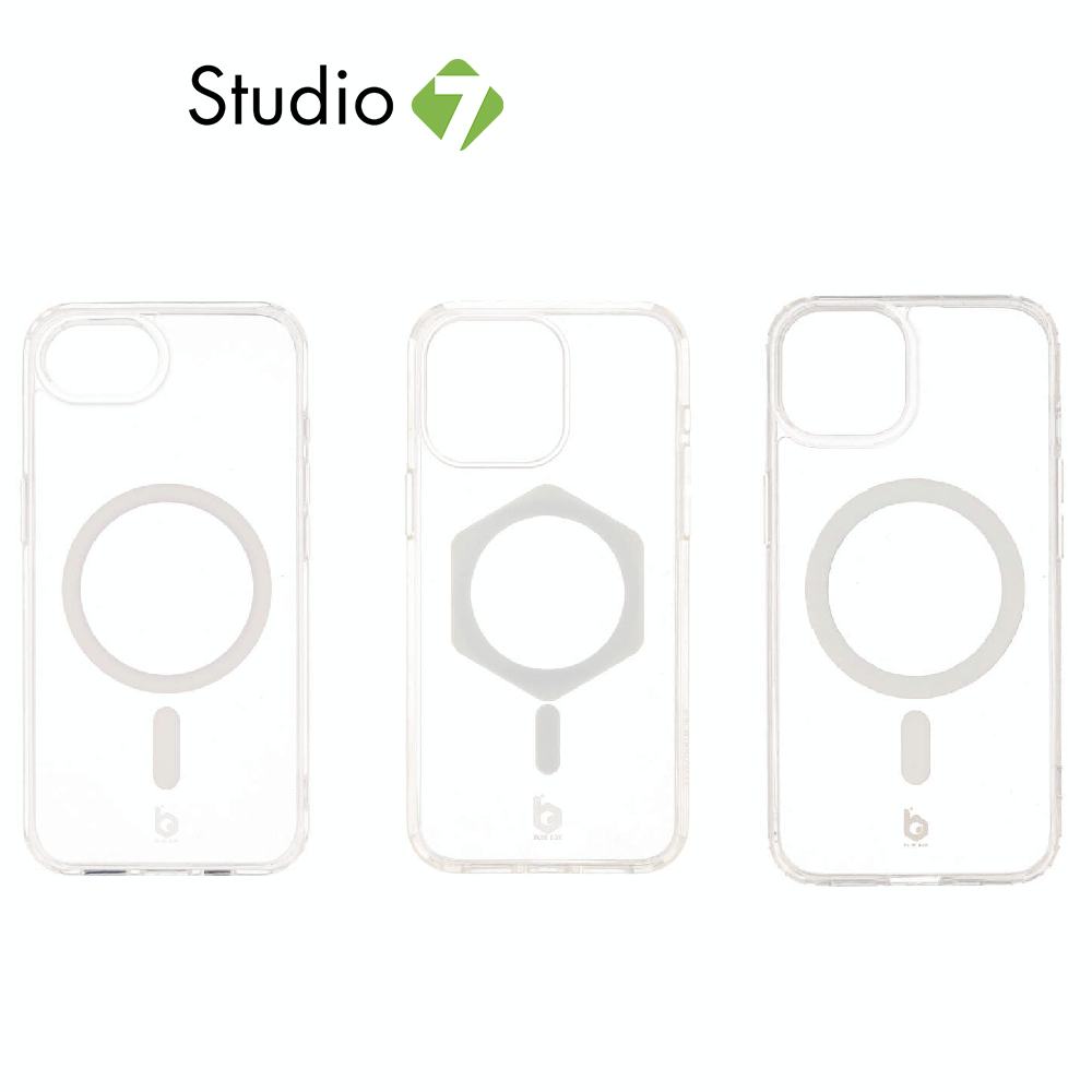 Blue Box เคส iPhone Crystal Clear with magnetic ใส สวย รองรับ MagSafe  by Studio 7