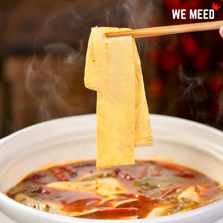 ฟองเต้าหู้แผ่นใหญ่ 120g.เต้าหู้แห้ง เต้าหู้ หม่าล่า สำหรับ ชาบู ผัด ต้ม ยำ อร่อยทุกเมนู โปรตีนสูงงง - รูปที่ 4