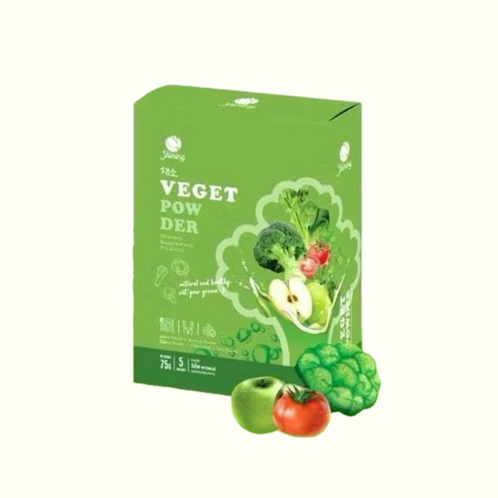 🥦 Veget Powder 🥦 ผงผักสำหรับคนไม่กินผัก  1 กล่อง บรรจุ 5 ซอง