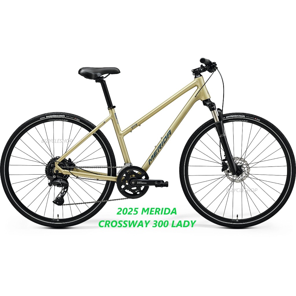 2025 MERIDA CROSSWAY 300 LADY จักรยานไฮบริดดิสค์เบรคสำหรับผู้หญิง