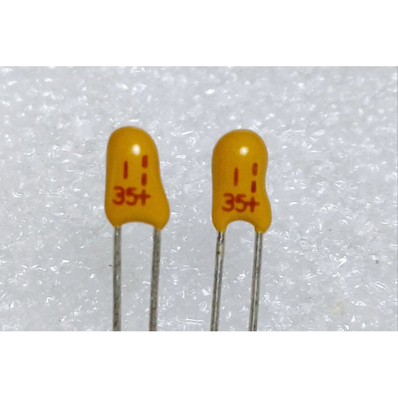 C Tantalum 1uf 35v capacitor ตัวเก็บประจุ ชนิด แทนทาลัม คาปาซิเตอร์