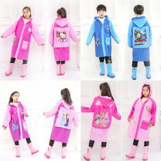 พร้อมส่ง💕 เสื้อกันฝนเด็ก ชุดกันฝน ลายการ์ตูน เด็กผู้หญิง เด็กผู้ชาย Rain Coat (PVC / TPV) | Bluerubystore