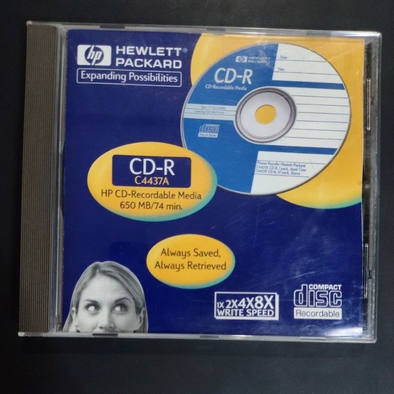 HP แผ่น CD-R 1x-8x 650 MB/74 min. พร้อมกล่องใส่