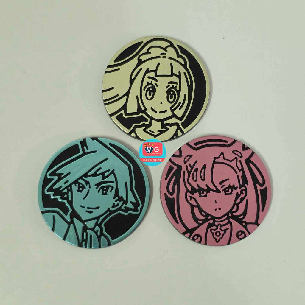 เหรียญโปเกมอน พลาสติก Coin Japan สำหรับใช้เล่น สะสม Pokemon