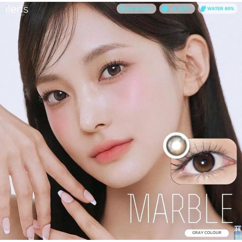 ilens รุ่นMarble ulens kittykawaill คอนแทคเลนส์์รายเดือน