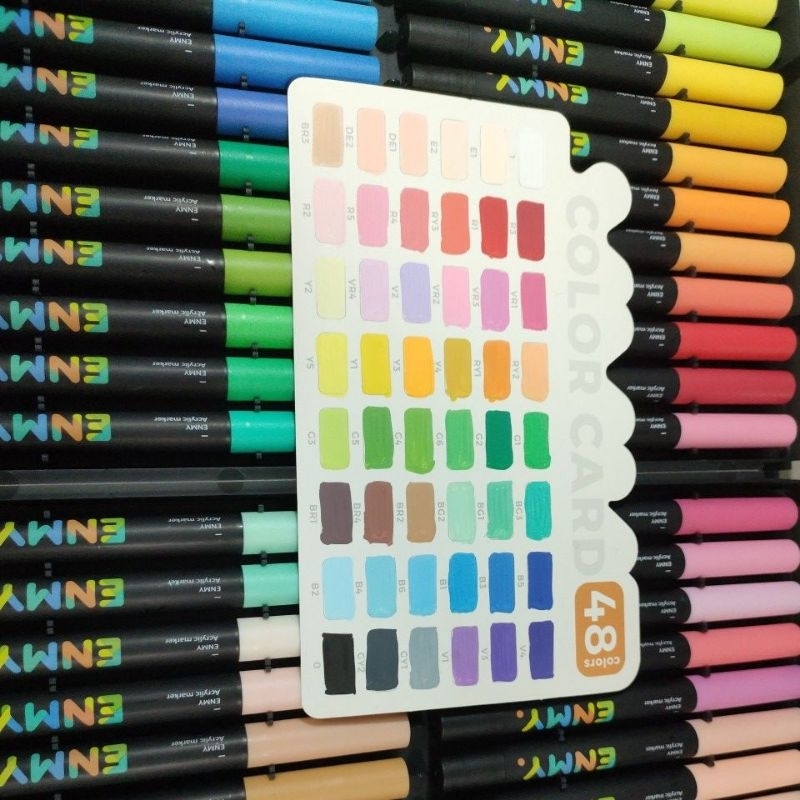 ปากกาอะคริลิคมาร์คเกอร์ enmy 48 สี