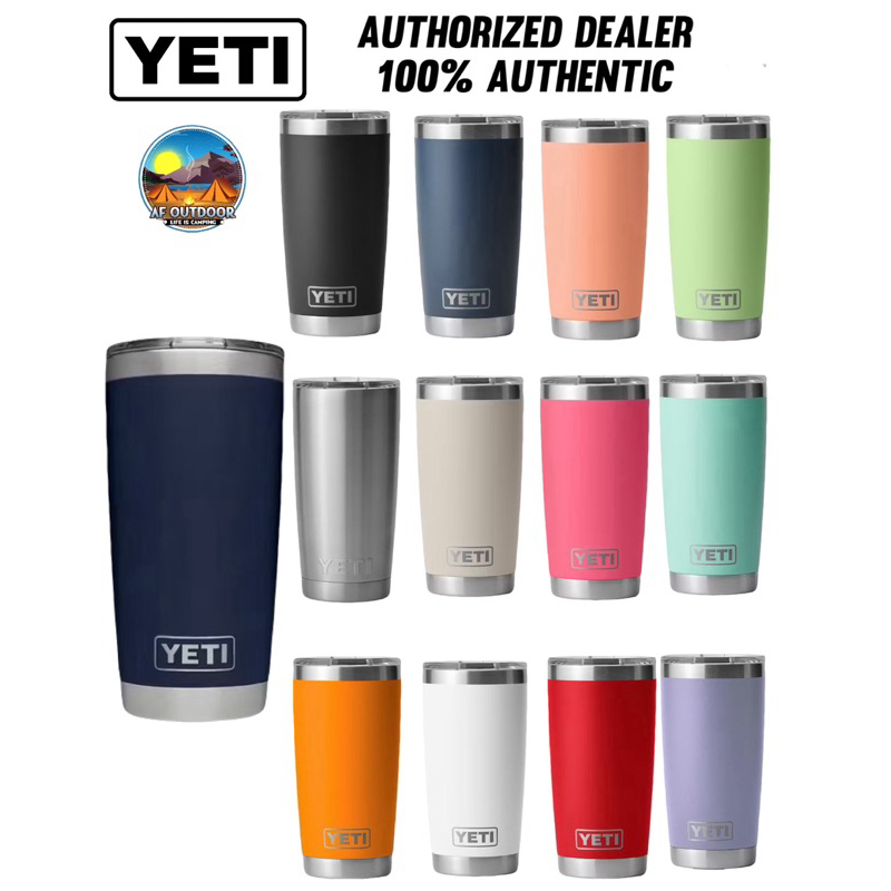🇺🇸ของแท้ ประกัน 3 ปี🇺🇸YETI RAMBLER 20 OZ TUMBLER WITH MAGSLIDER LID แก้วเก็บความเย็น เยติ ลิขสิทธิ์แท้