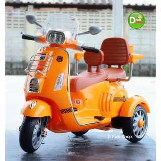 🔥8.8 V5 คันใหญ่🔥รถแบตเตอรี่เด็ก รถเวสป้าเด็ก 2 ที่นั่ง Vespa Sprint รถมอเตอร์ไซค์แบตเตอรี่ No.1154
