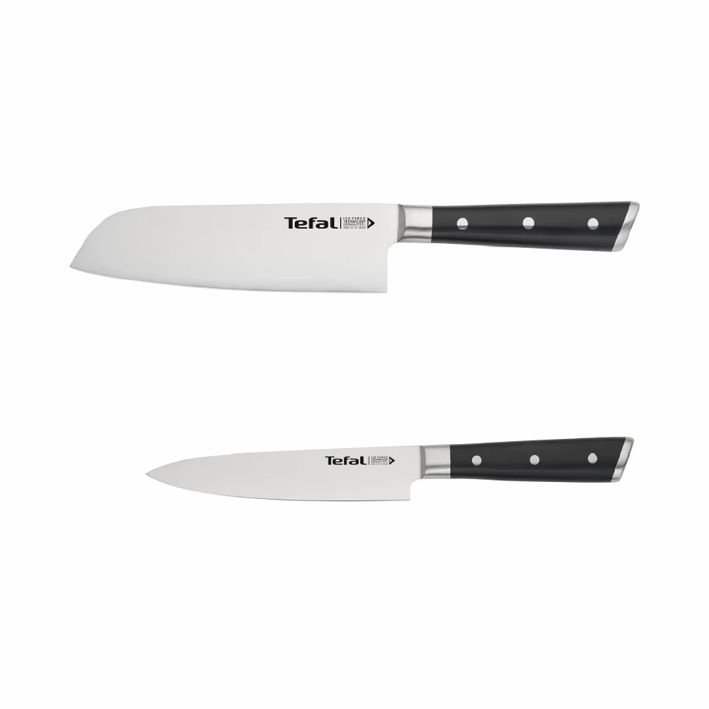 Tefal CW ชุดเซ็ตมีดพลังน้ำแข็ง รุ่น K232S224 ICE FORCE 2 ชิ้น มีดซันโตกุ 16.5 ซม.+ มีดปอก 13 ซม.