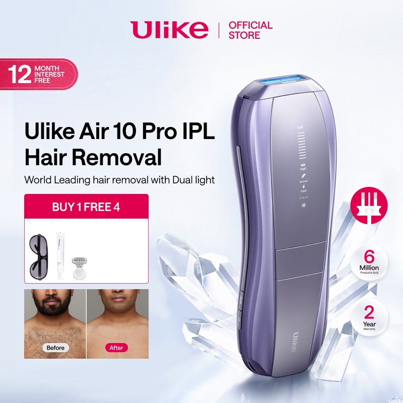 ส่วนลดสั่งซื้อ 1000✅Ulike Air 10 Pro IPL Ice Cooling IPL Hair Removal Device Hair Remov ไม่ทำลายผิว 