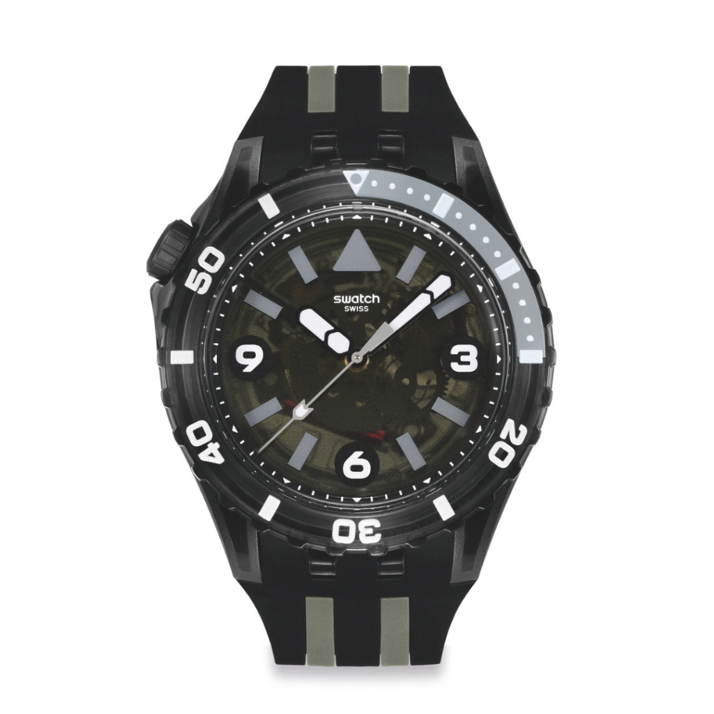 Swatch นาฬิกาผู้ชาย BLACK SEA NETTLE รุ่น SSCU09B100