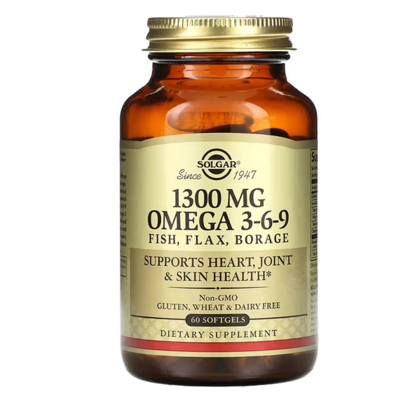 Solgar, Omega 3-6-9, 1,300 mg, 60 Softgels