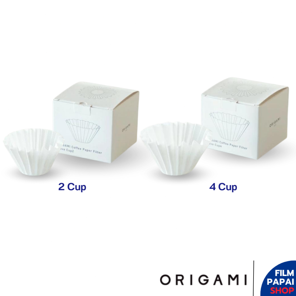 ORIGAMI Wave Filter 2 Cup / 4 Cup กระดาษกรองกาแฟทรงเวฟ