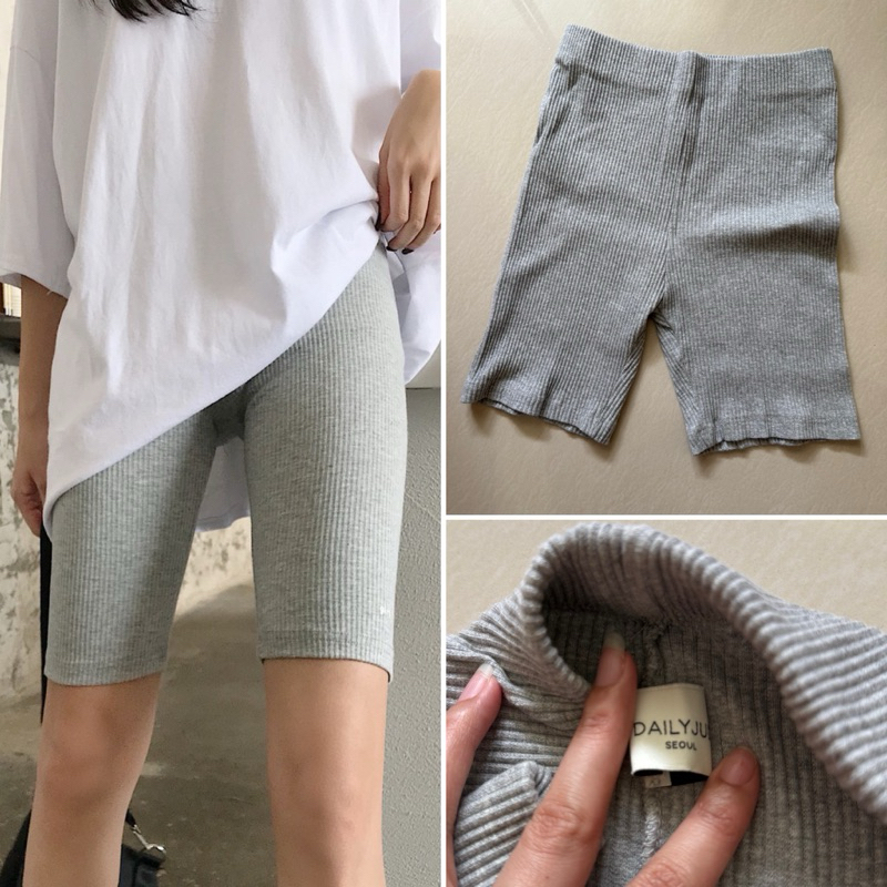 Like new zara m , korea daily squad freesize กางเกงยืด biker