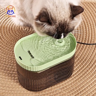 น้ำพุแมว น้ำพุหมา ตู้กดน้ำสัตว์เลี้ยง แบบพกพา 1.5L การกรองอั…