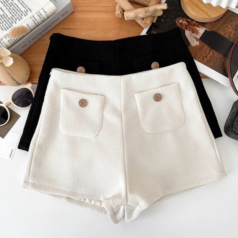 LILY งานป้าย งานนำเข้า กางเกง กางเกงขาสั้นสวยตรงปก ดีเทลน่ารักแนะนำเลยค่า