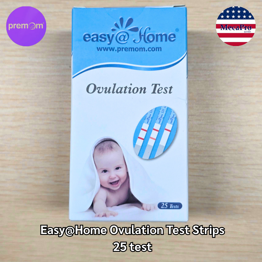 premom® Easy@Home Ovulation Test Strips, 25 test ชุดทดสอบการตกไข่ 25 เทส