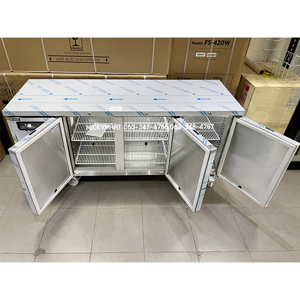 ตู้แช่เคาน์เตอร์สแตนเลส หน้ากว้าง 180 ซม. ความจุ 420 ลิตร /14 คิว รุ่น SCR3-1806-Ai (แช่เย็น) ยี่ห้อ Sanden intercool ราคา ถูกที่สุด ดีลบีเคเค แกลเลอรีภาพที่ 6