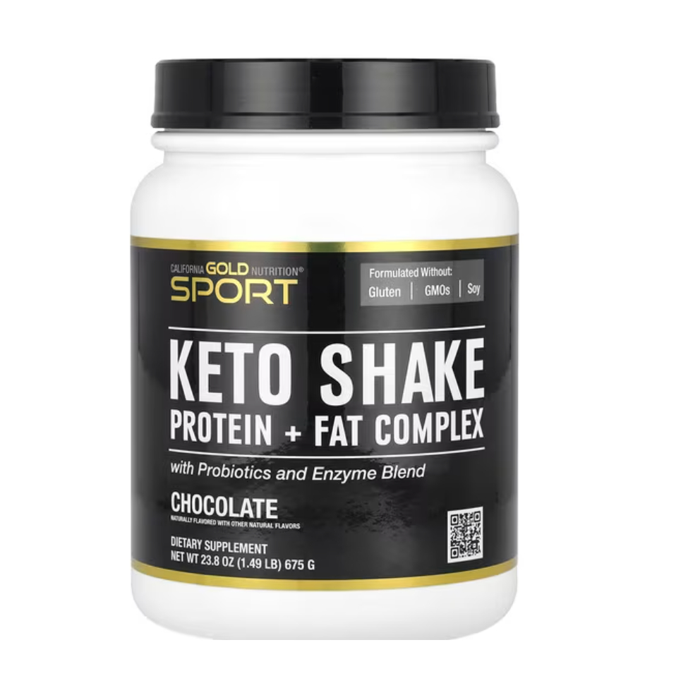 California Gold Nutrition, Sport, Keto Shake, Chocolate, 1.49 lb (675 g)