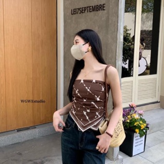 JARINYA เกาะอกงานผ้าลื่น แต่งลาย งานน่ารักมากก (T873)