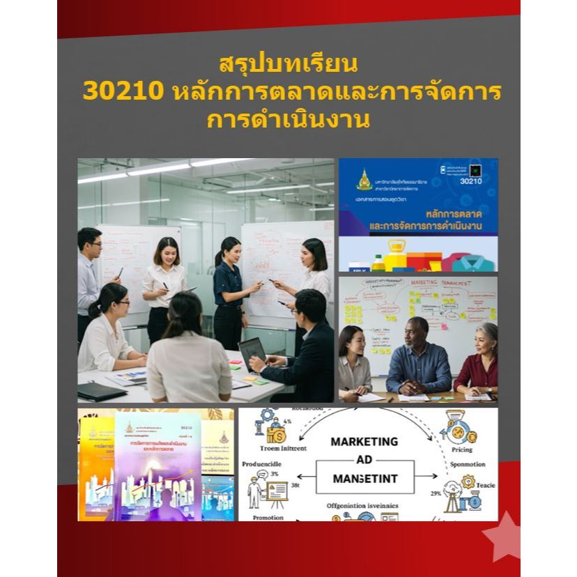 สรุปบทเรียน มสธ 30210 หลักการตลาดและการจัดการ การดำเนินงาน
