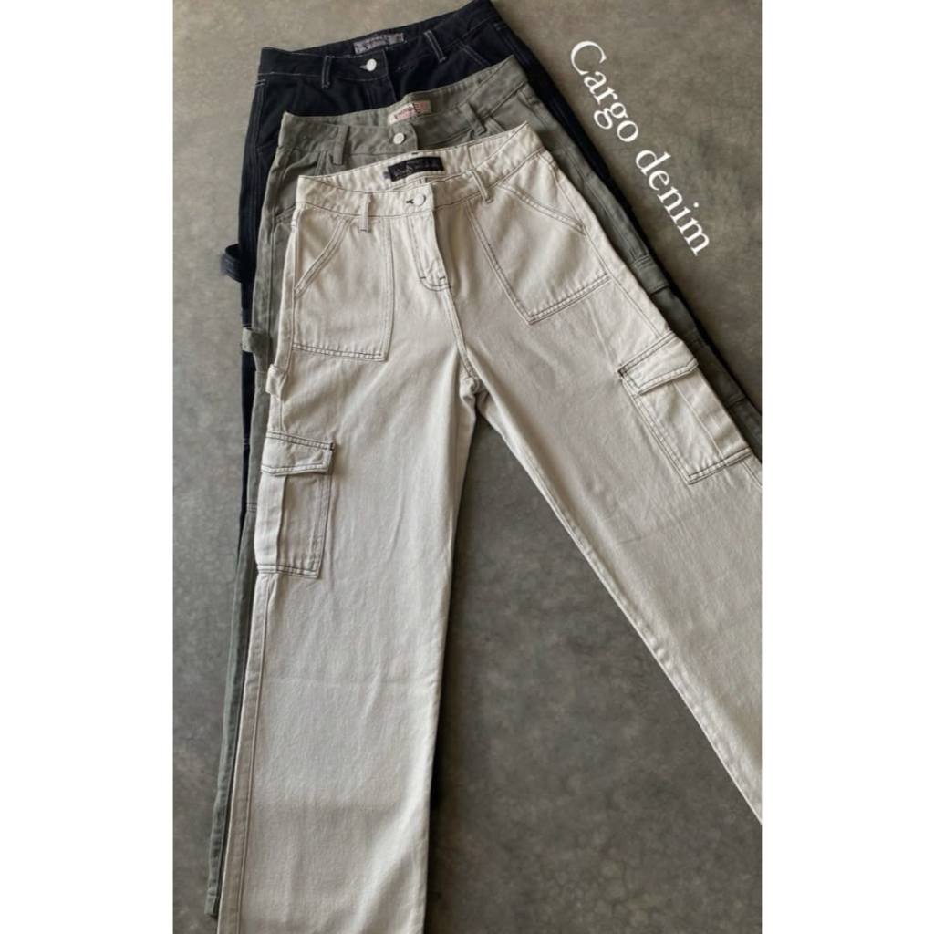 [CK1] กางเกงคาร์โก้ แบรนด์แท้มือสองงานนำเข้า (ไซส์ 28-56)