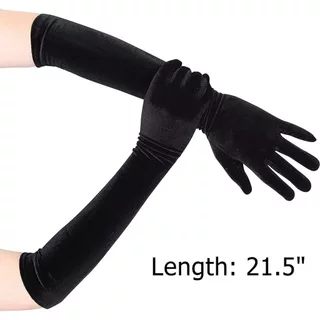 ถุงมือยาวผ้ากำมะหยี่53ซม.