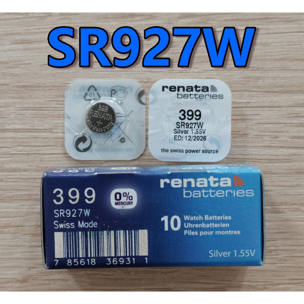 ถ่านกระดุม Renata SR927W 399 1.55V  ของแท้100%