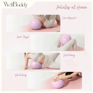 WellBuddy ลูกบอลพิลาทิส/ โยคะ ลูกบอลออกกำลังกาย 20 ซม. พลาสติกหนาพิเศษ (Pilates Ball)