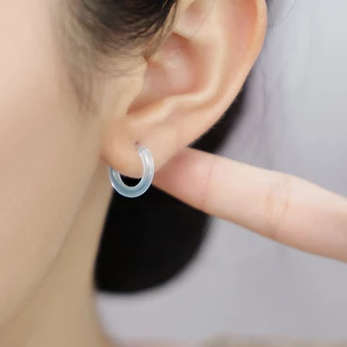 🔥ถูกที่สุด สีเยอะ🔥ต่างหูห่วงใส ต่างหูพลาสติก ต่างหูห่วง แพ้ง่ายใส่ได้ คุณภาพดี