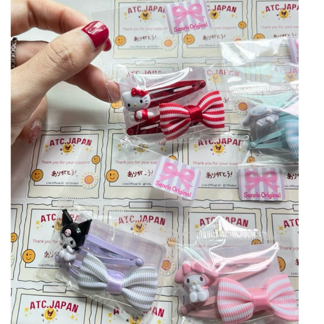💝พร้อมส่ง:กิ๊บติดผม Sanrio ของแท้จากประเทศญี่ปุ่น - รูปที่ 5