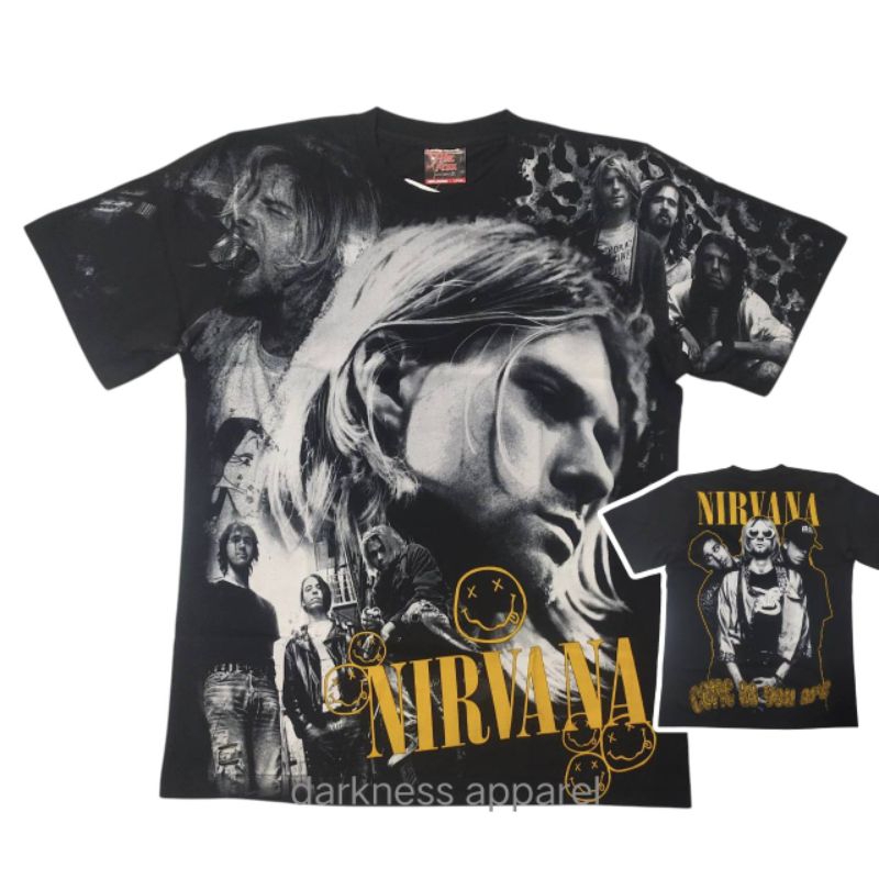 เสื้อยืดวง nirvana kurt Cobain  nirvana ovp t-shirts