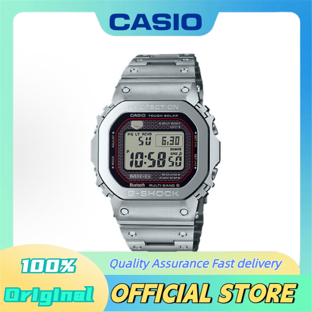 CASIO G-SHOCK นาฬิกาผู้ชายกันน้ำ หน้าปัดสีเทา  MRG-B5000D-1JR