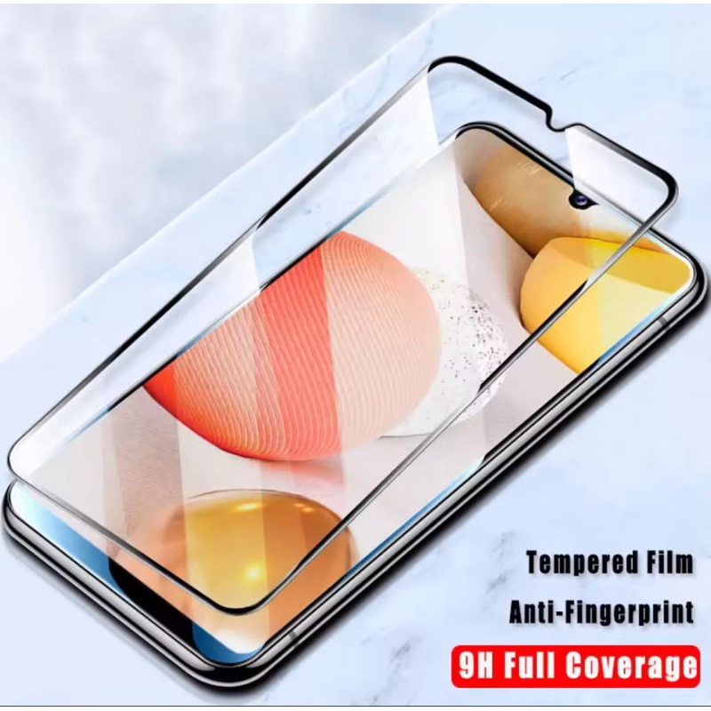 ฟิล์มกระจกเต็มจอ Samsung A22 5G ฟิล์มกระจกนิรภัย ฟิมขอบดำ ฟิล์มกันกระแทก For Samsung A22 5G