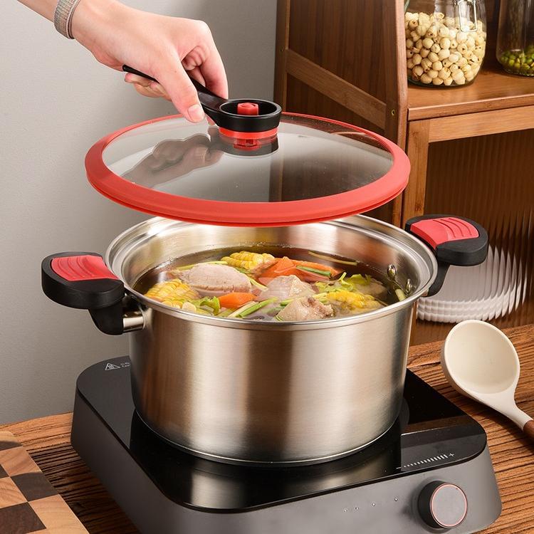 Zwilling 24cm stainless steel multifunctional micro-pressure pot household cooking stew pot inductio